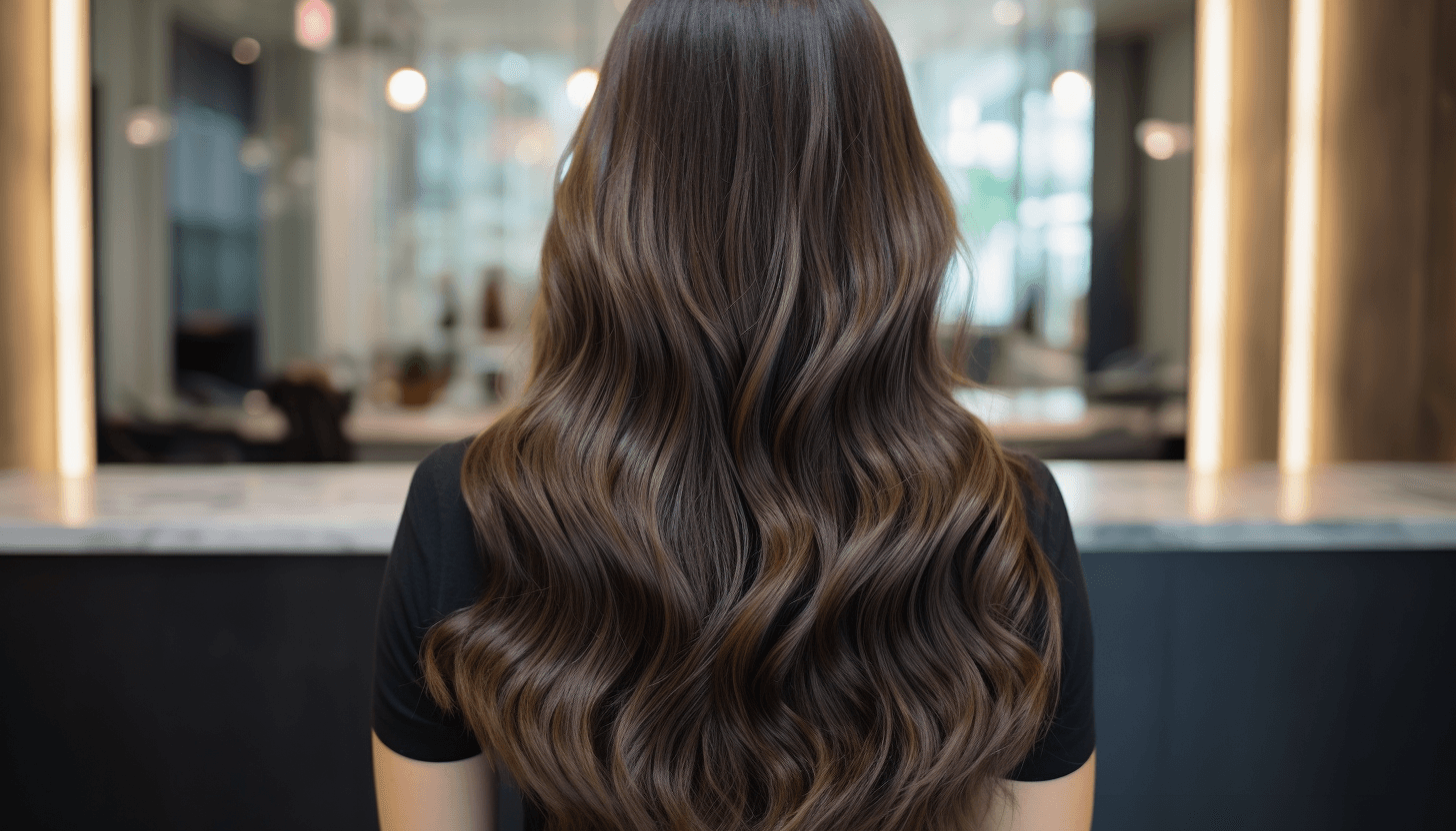 Balayage bei dunklen Haaren
