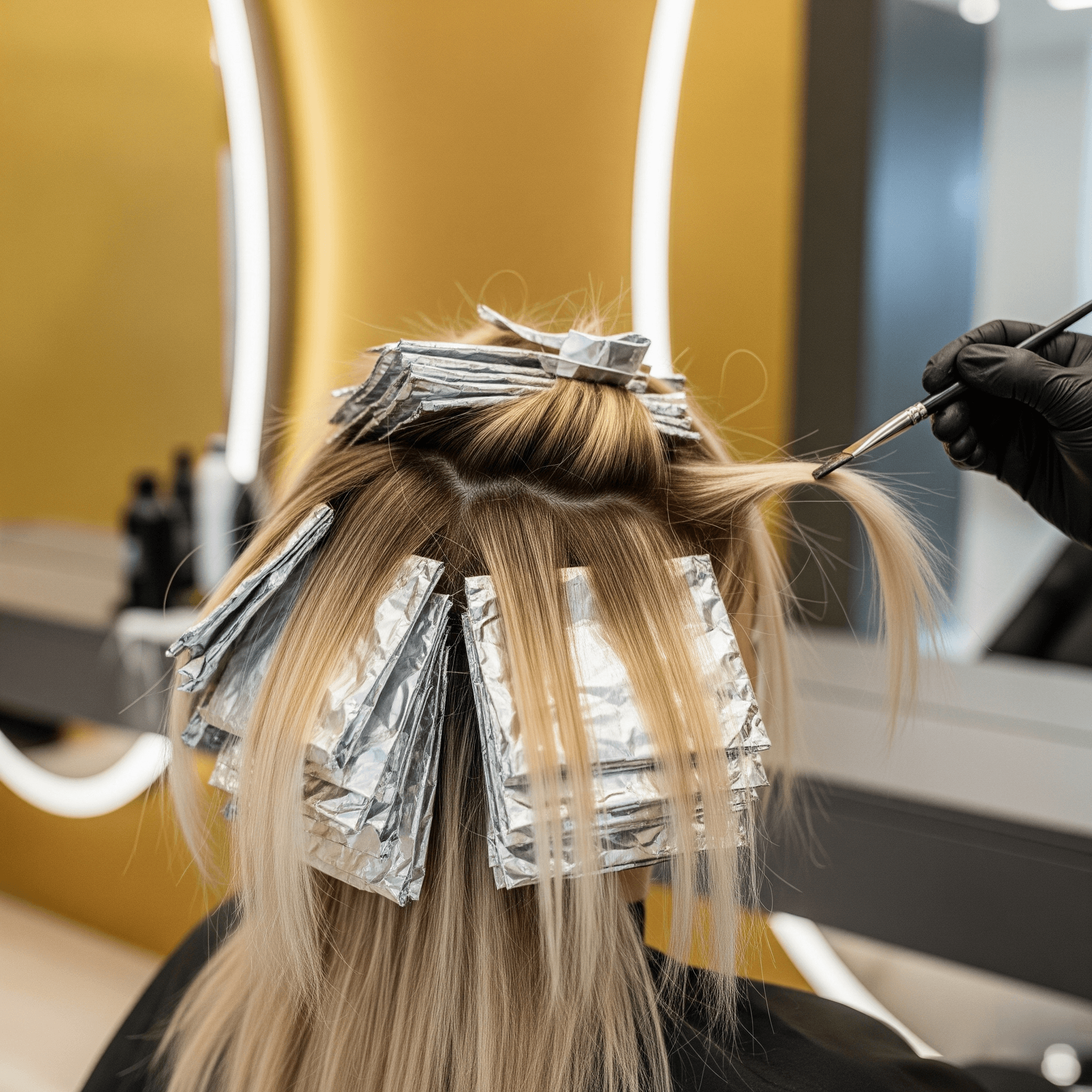 Professionelle Blondierung mit Balayage-Technik bei BE BEAU VOIR