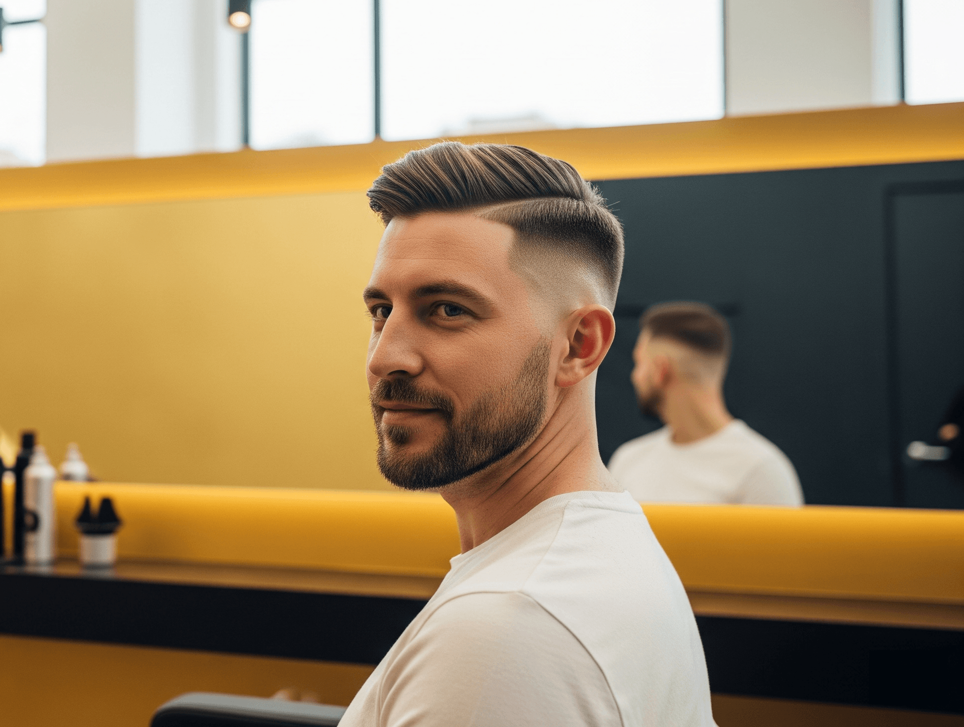 Präziser Herrenhaarschnitt im Friseursalon BE BEAU VOIR